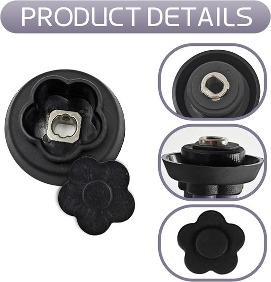 Koppelingsgeleiding Set - Keukenrobot Onderdelen - Keukenmachine Reparatie - Speciale Pasvorm - 2 Stuks - Zwart — afbeelding 5