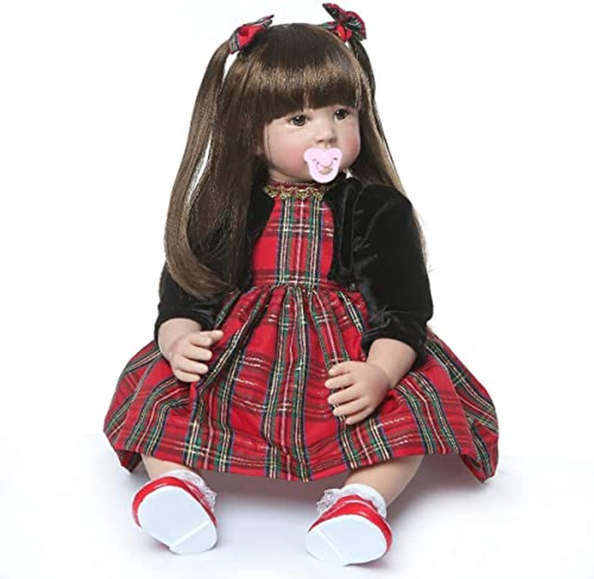 Babypop Meisje - Levensechte pop - Kinderspeelgoed - Magnetische mond - 60 cm - Niet gespecificeerd