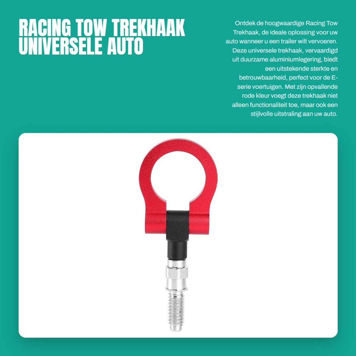 Dailygoods- Trekhaak Universeel - Aluminiumlegering - Trekhaakkoffer - Trekhaakdop - Trekhaakslot - Lichtgewicht 375 gr - Trekhaakadapter
