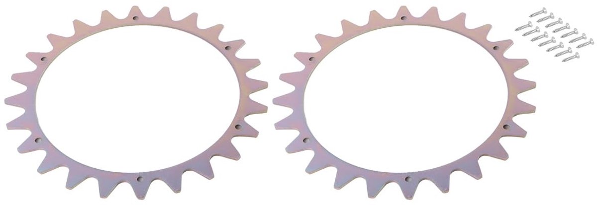 Dailygoods- Tractiewielspikes Antislip - 2 Stuks - Roestvrij Staal - Verbeterde Tractie - Compatibel met Worx L Robotmaaier - Inclusief Schroeven - Wielspikes