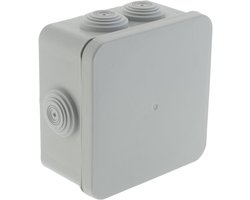 Waterdichte Doos - Aansluitdoos Elektra - Elektrische Installatie - IP55 Stofdicht - 100 x 100 x 52 mm - Wit