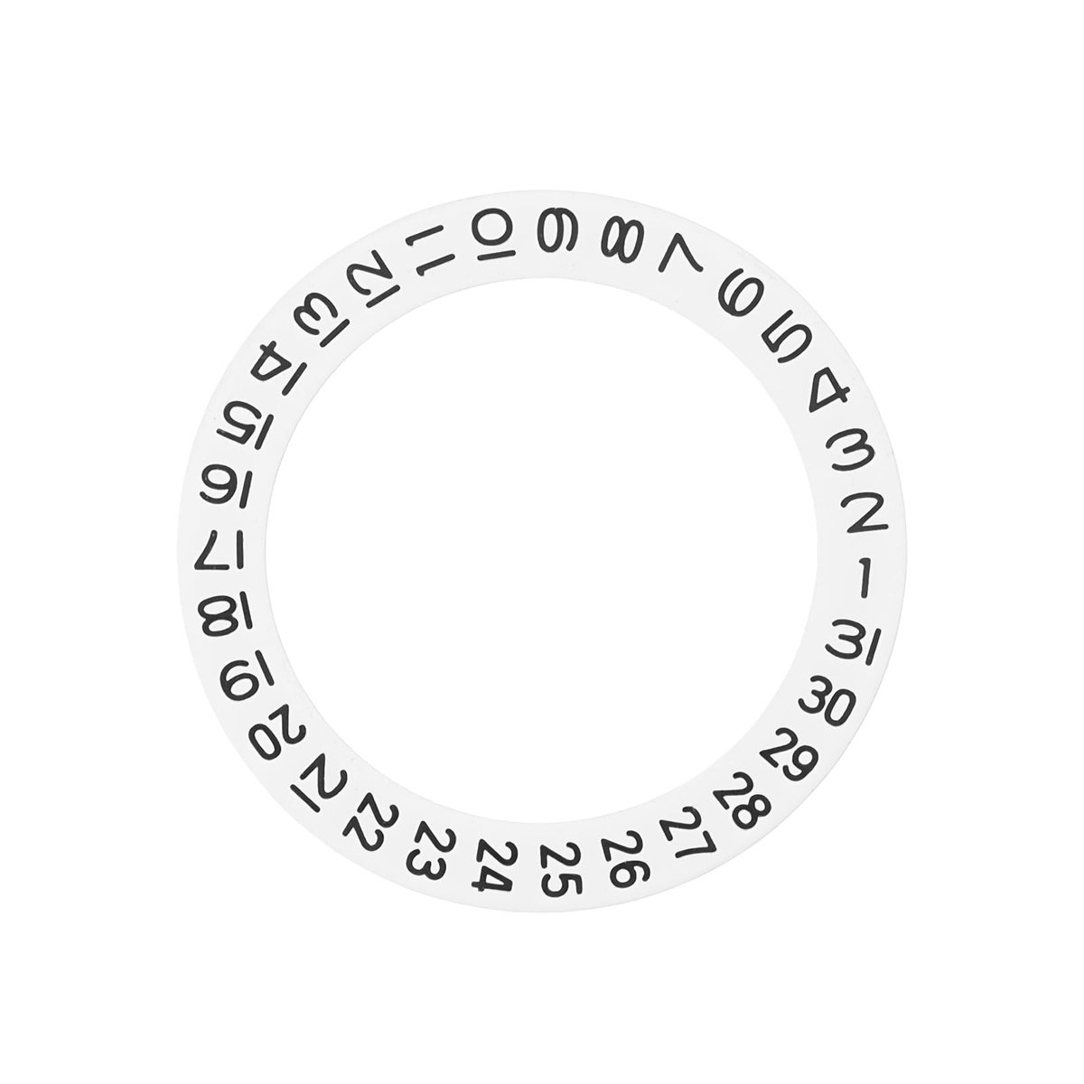 Dailygoods- Datum Schijf - Compatibel met ETA 2836/2824 - MIYOTA 8215/2813 - Wit - Verbeterde leesbaarheid - Geschikt voor DIY horloge aanpassing - Horlogeonderdeel