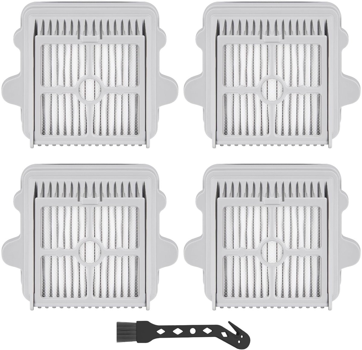 Dailygoods- HEPA-filters 4 stuks - Stofzuigerfilter - Roborock F25 - Wasbaar - Duurzaam - Vangt 99,97% stof en vuil