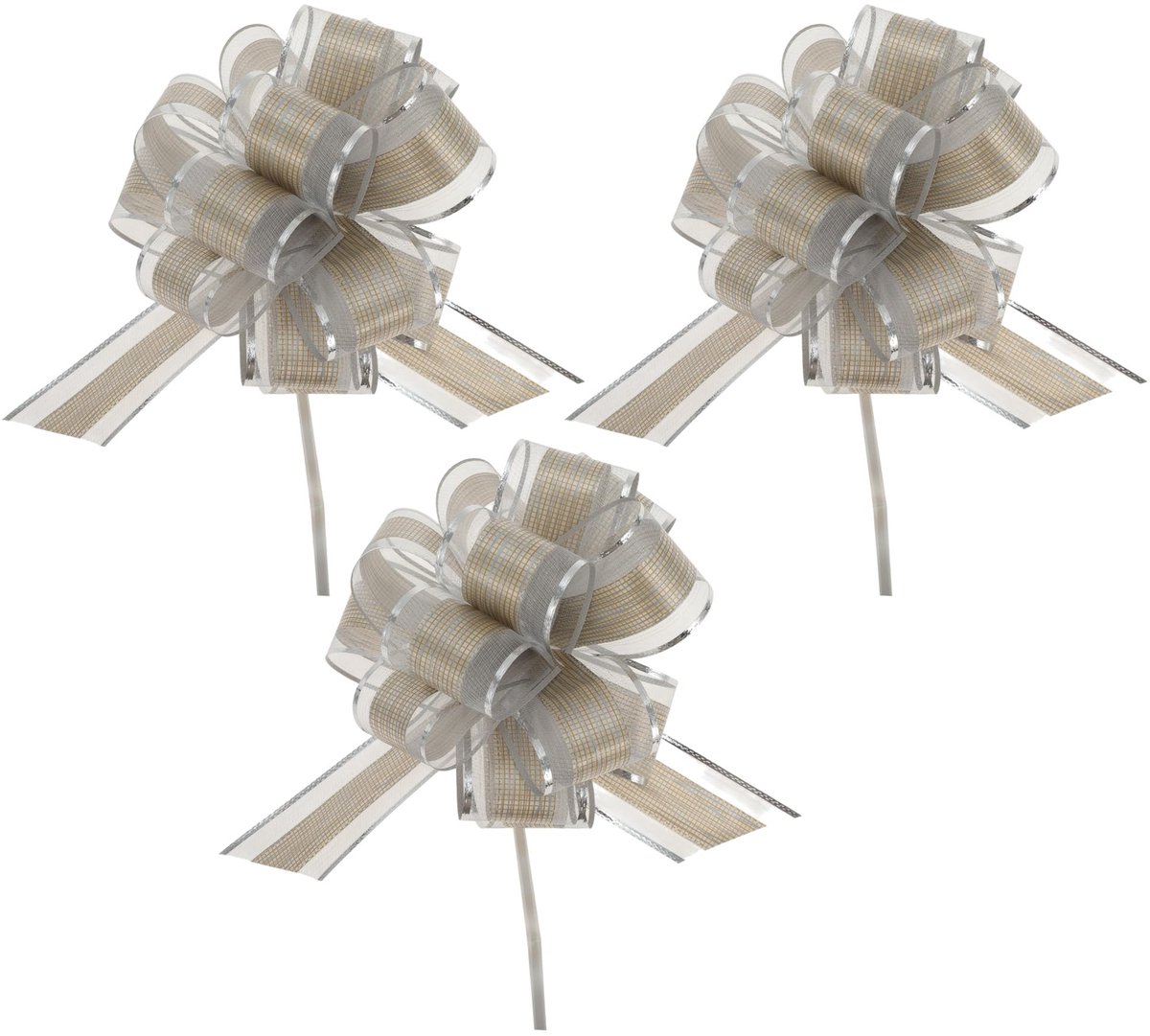 Dailygoods - Set van 3 Decoratieve Geschenkstrikken