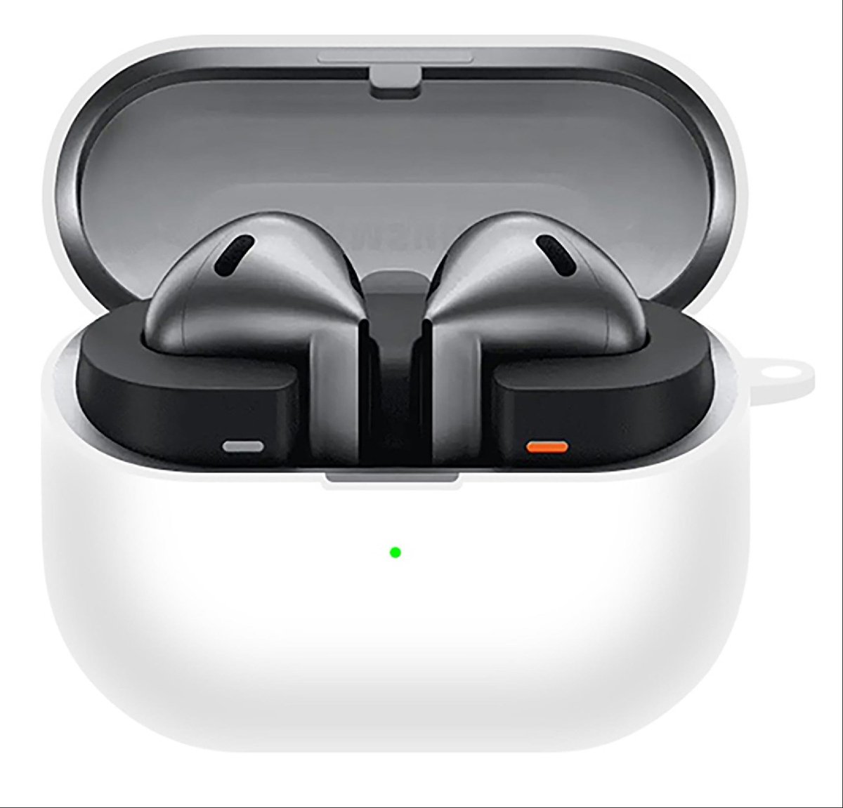 Dailygoody Cilicone hoes - Compatibel met Samsung Galaxy Buds 3/3 Pro - Ultradun en zacht - Wit - Anti-val en krasbestendig - Perfecte pasvo...