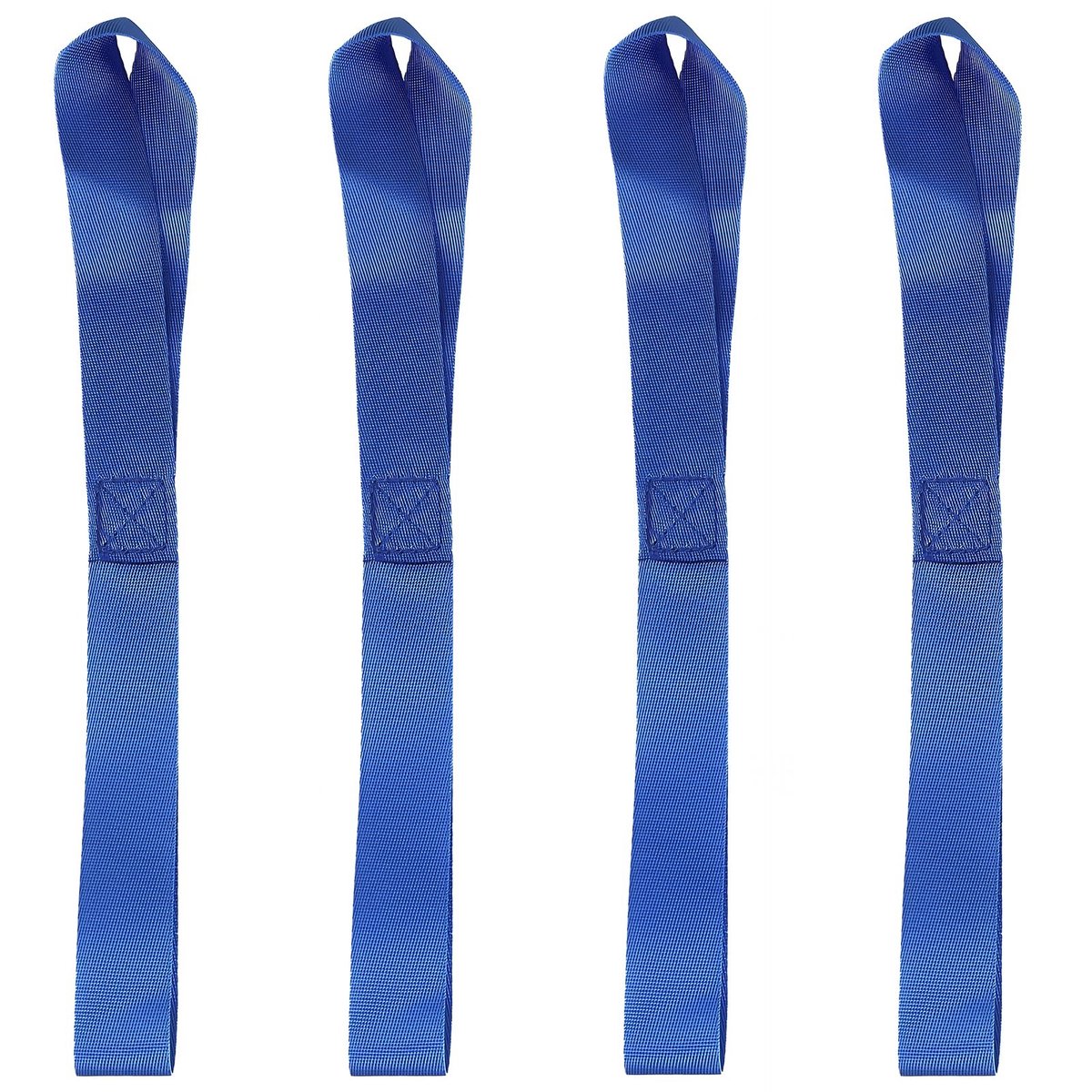 Dailygoods- Spanbanden met zachte gesp - 4 stuks - 30 cm lengte - 2,5 cm breedte - 800 kg draagkracht - hoogwaardig polyester - Sjorbanden