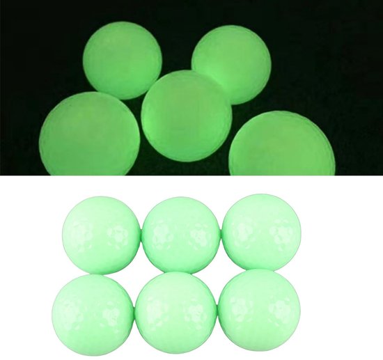 Dailygoods- Golfballen 6 Stuks - Oplichtende Golfballen - Nacht Golfballen - Fluorescerende Oefenballen - Zacht en Duurzaam - Eenvoudig te Heropladen - Lichtgevende Golfballen van Dailygoods — afbeelding 3
