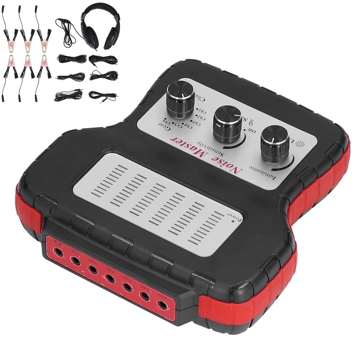 Autostethoscoop 6 Kanaals - Motor Diagnose Tool - Motor Geluid Testen - Akoestisch Optische Synchronisatie