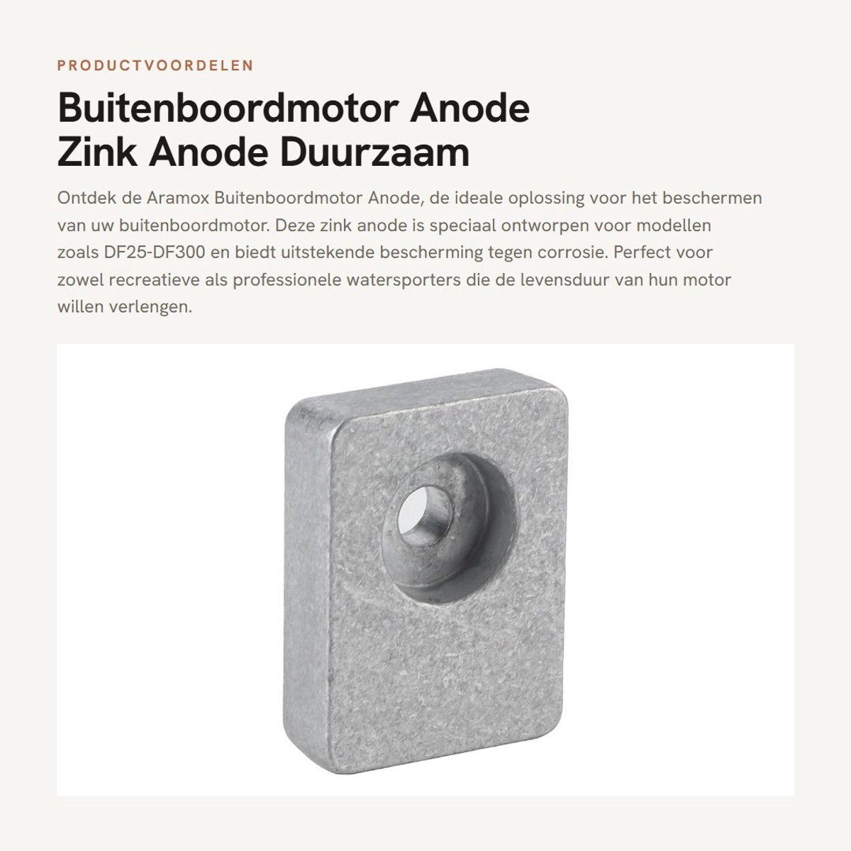 Dailygoods- Buitenboordmotor Anode Zink - Geschikt voor DF25-DF300 - Zinklegering - Afmetingen 3,81x3,18x1,27 cm - Inclusief 1 stuk - OE 55320-95310/11/21/93J00/01 - Zinkanode