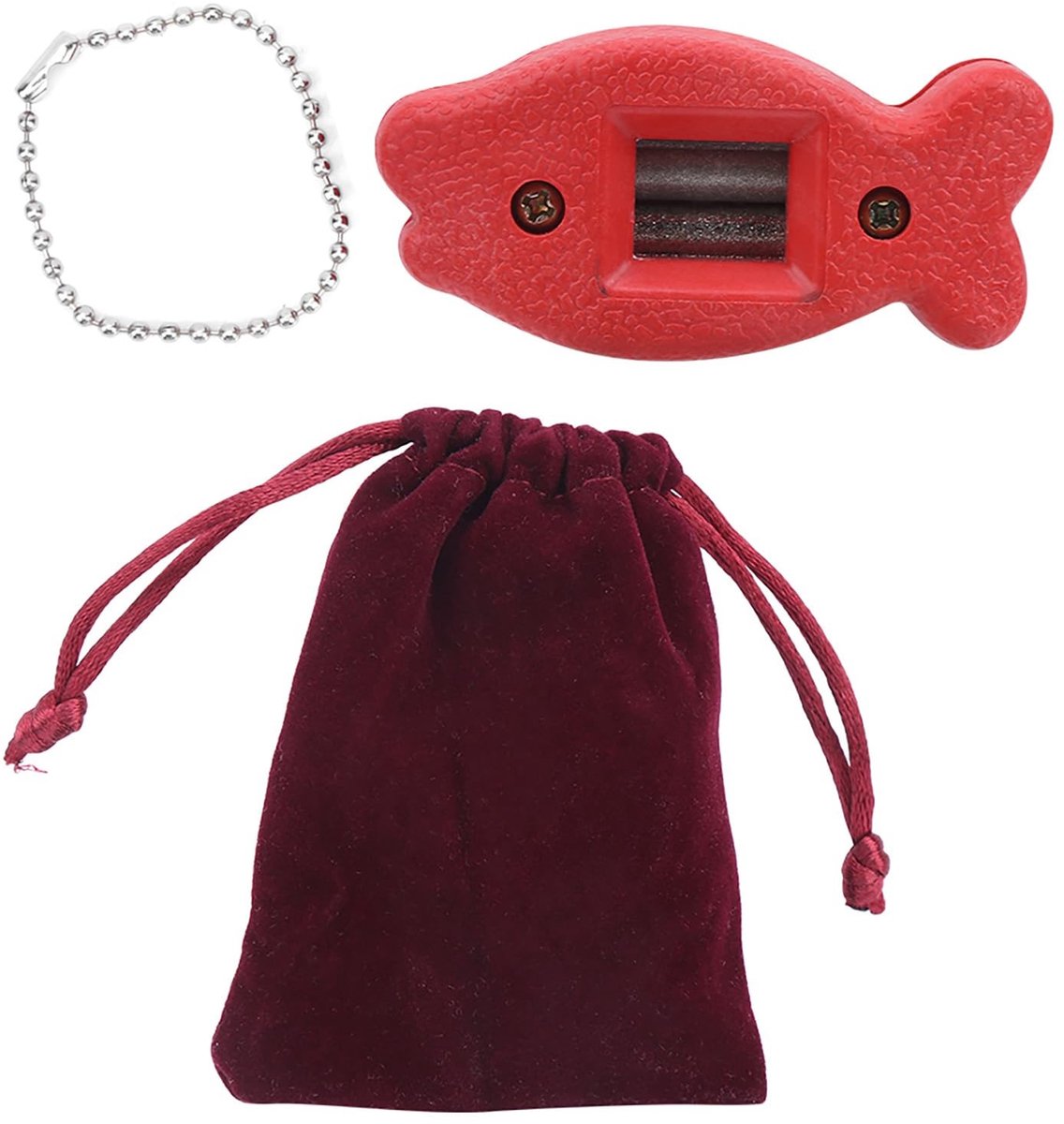 Dailygoods- Schaatsmesslijper Lichtgewicht - Roterende Slijper - Verstelbaar - Draagbare Slijper - Opbergtas - Schattig Ontwerp - Schaatsenslijper