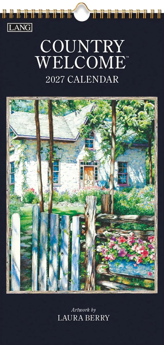 Country Welcome Kalender 2027 Small ( 19,5 cm x 39 cm )