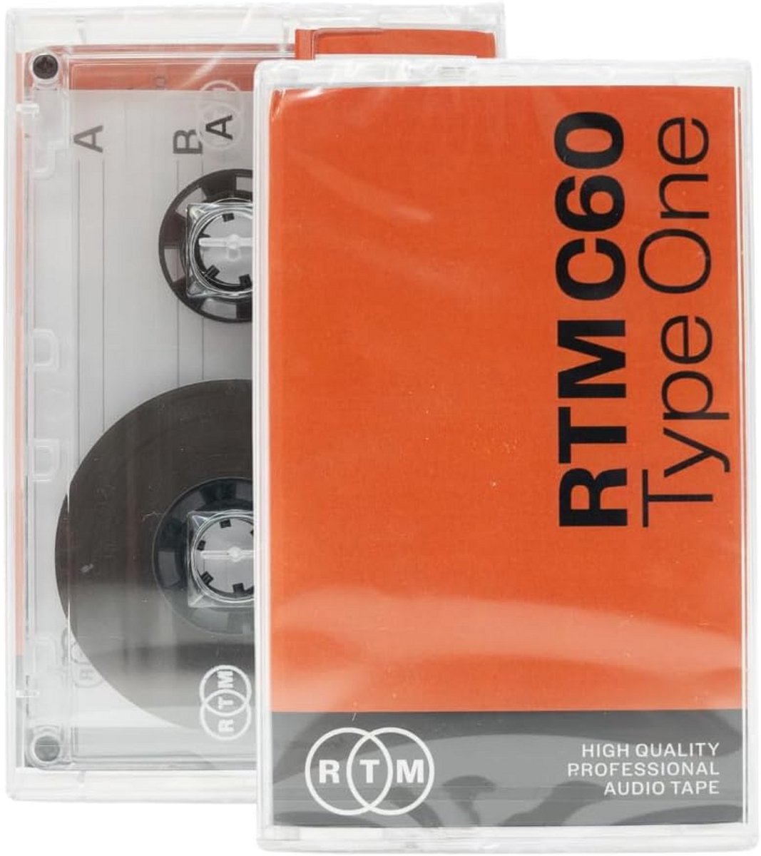 Muziekcassette - Opnameband - Muziek Opnemen - Studiokwaliteit Geluid - 60 Minuten - Zwart