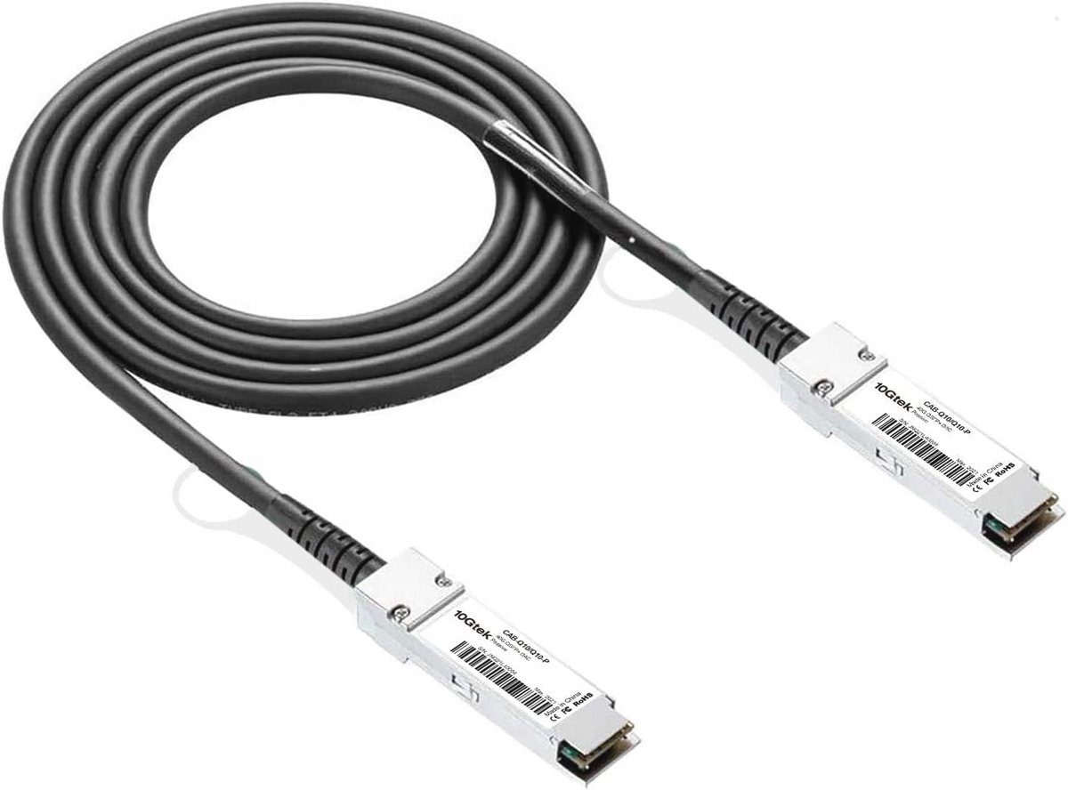 Netwerk Kabel - DAC Kabel - Snelle Dataoverdracht - Passief Koper - 2 Meter - Zwart