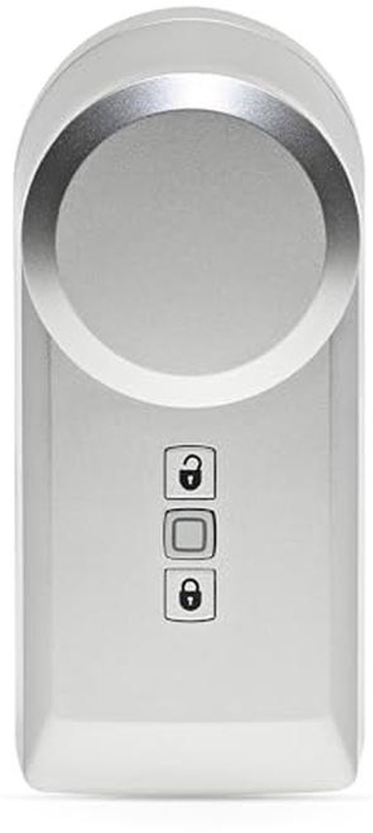 Deurslotaandrijving - Elektronisch slot - Slimme woning - Montage zonder boren - 56 x 118 x 63 mm - Zilver