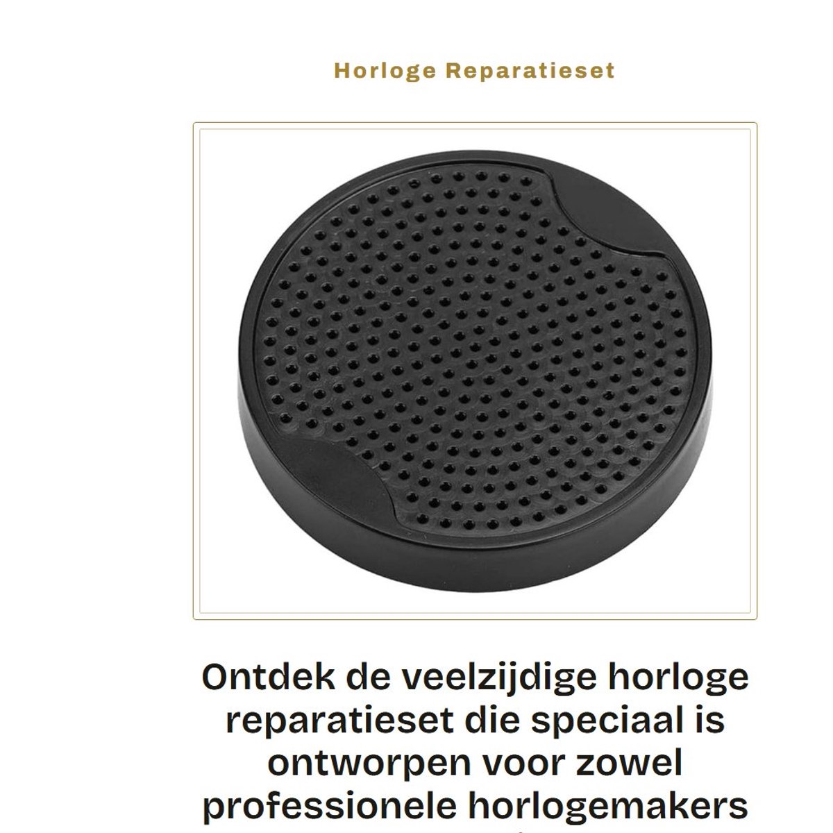 Dailygoods - Horloge Reparatieset - Wijzerplaat Beugel - Hoge Sterkte Ondersteuningsplaat - Compact - Professioneel Gereedschap - Horlogemaker - Acces...