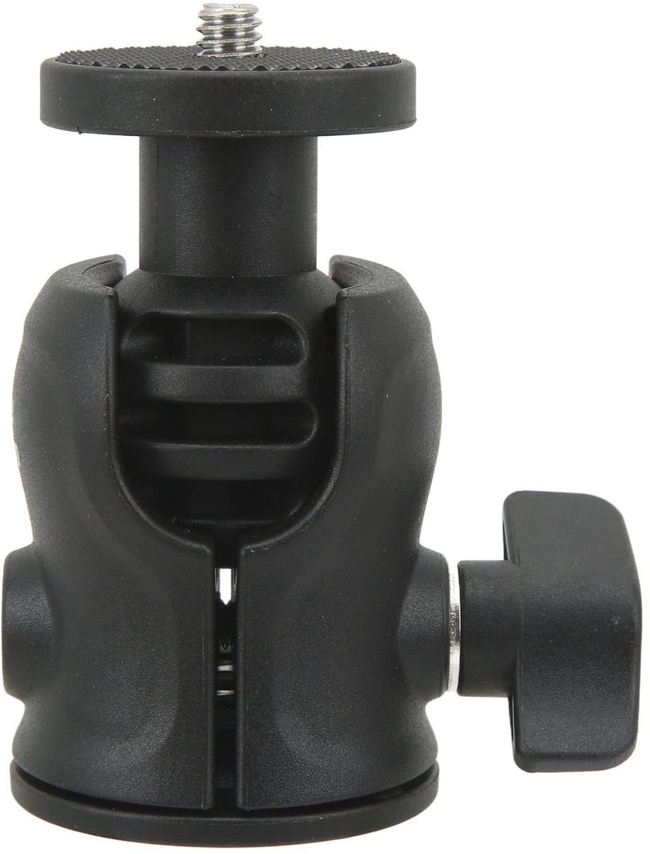 Dailygoods - Draaibare Statiefkop 360 Graden met Mini Kogelkop Adapter