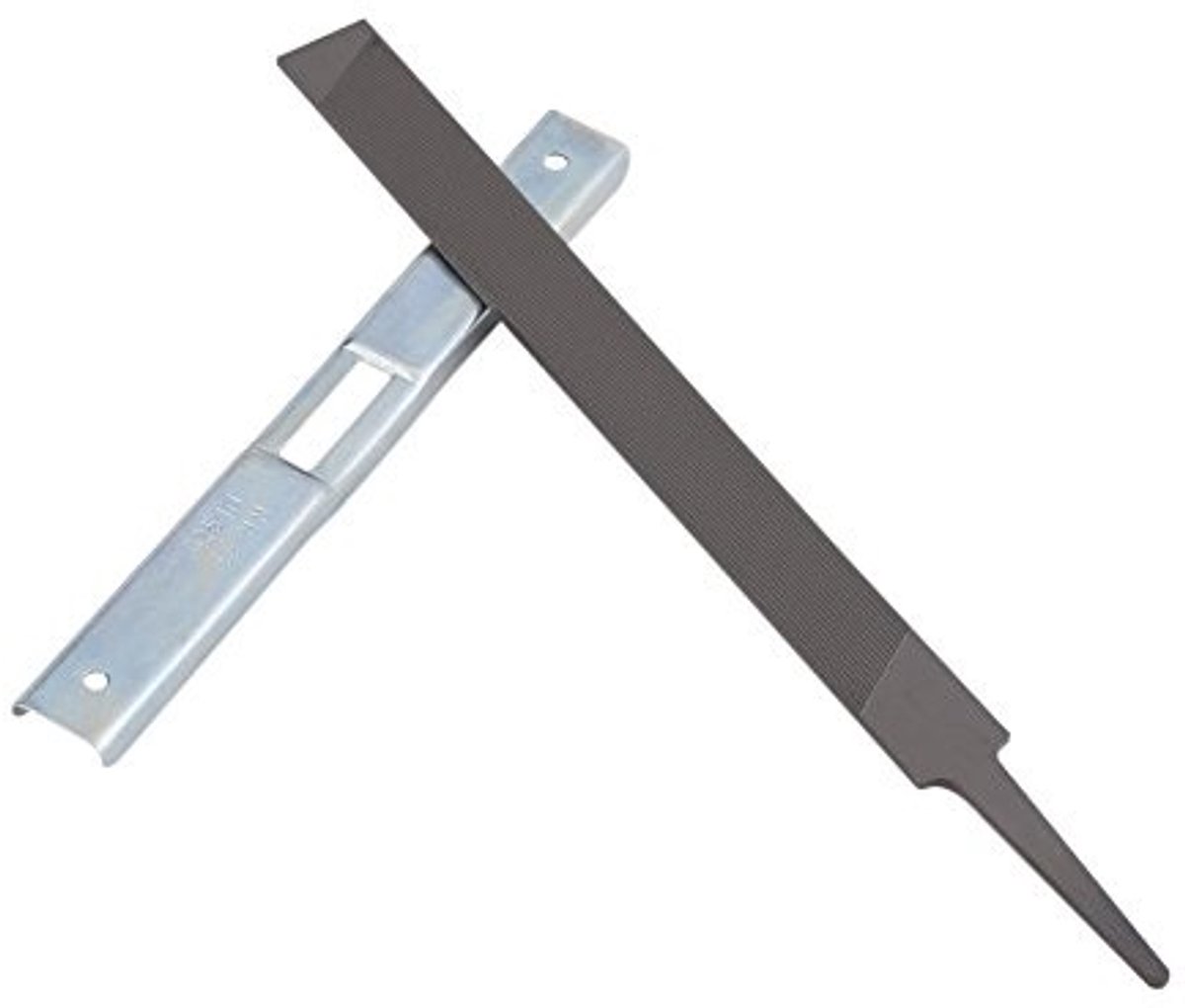 Dailygoods- Zaagkettingvijl met Dieptebegrenzer - Platte Vijl - Staal - 2 Stuks - 18,8 x 1,5 cm - Lichtgewicht en Compact