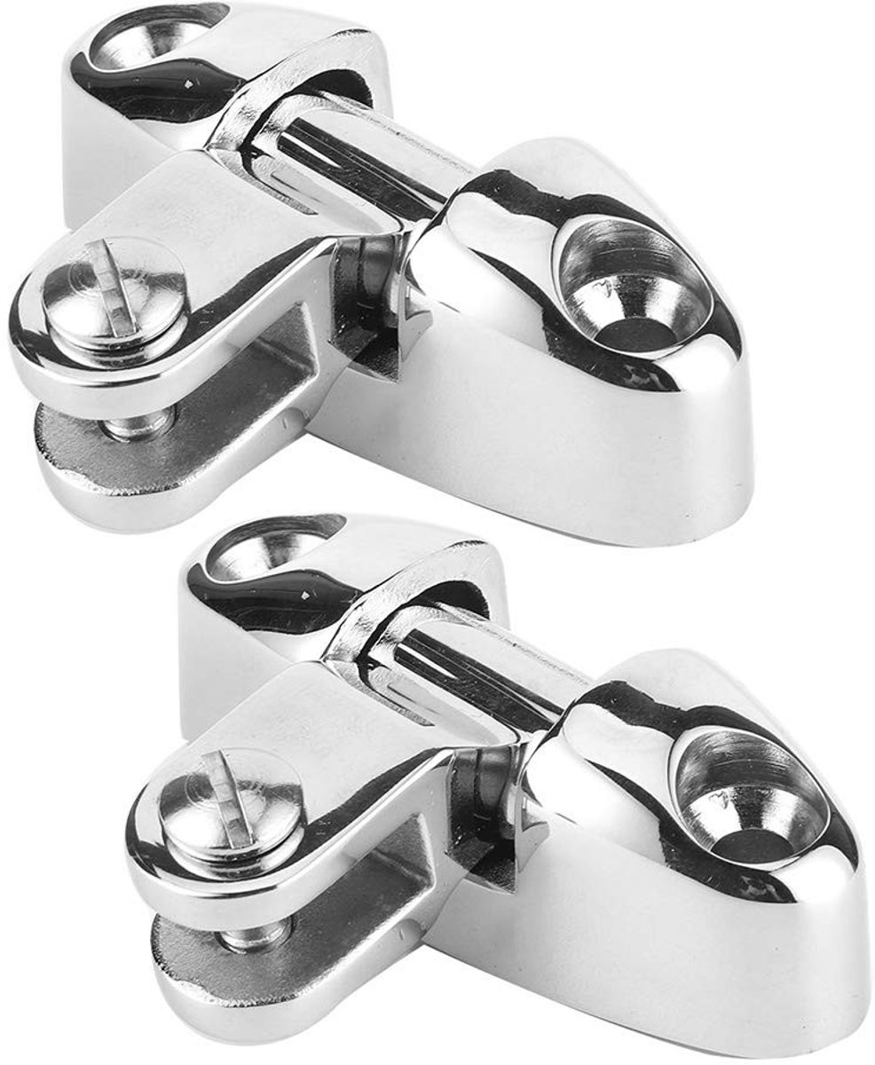 Dailygoods - Dek Scharnier voor Bimini Top - Roestvrij Staal Marine Hardware