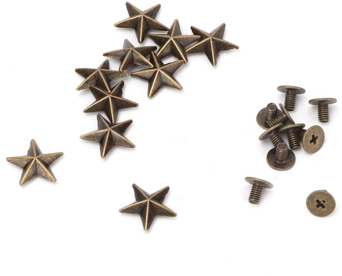 Dailygoods- Sterrenrivet 10 Stuks - Sterren Rivets - Zinklegering - Duurzaam - Eenvoudig te Installeren - Antiroest - Rivet