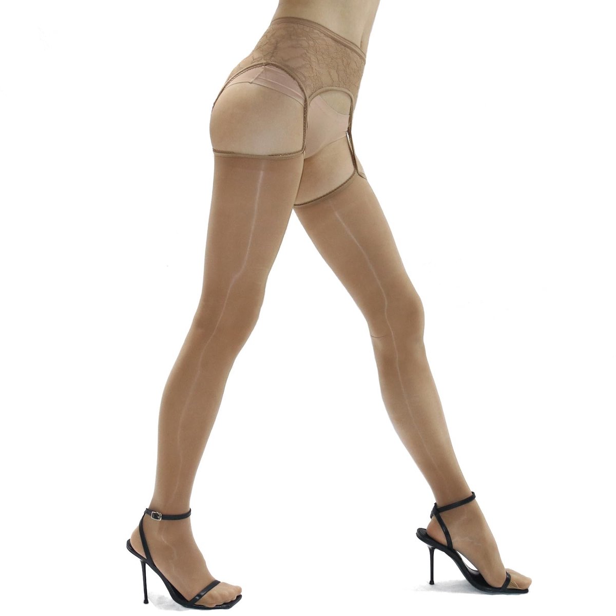 Dailygoods- Jarretelkousen eendelig ontwerp - Glanzend doorschijnend - 8 denier - Hoge elasticiteit - Franse stijl - Geschikt voor de meeste vrouwen - Panty