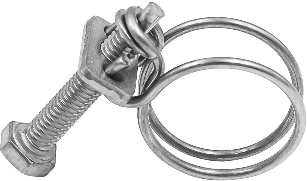 Dailygoods- Draadslangklemmen 30 Stuks - Verstelbare Slangklemmen - Roestvrij Staal 304 - Voor Mechanische Toepassingen - 21-25 mm - Eenvoudig en Handig - Slangklem