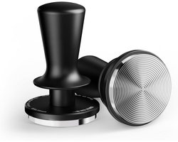 Koffiestamper - Espresso tamper - Barista gereedschap - Zelfnivellerend ontwerp - 58.35 mm - Zwart