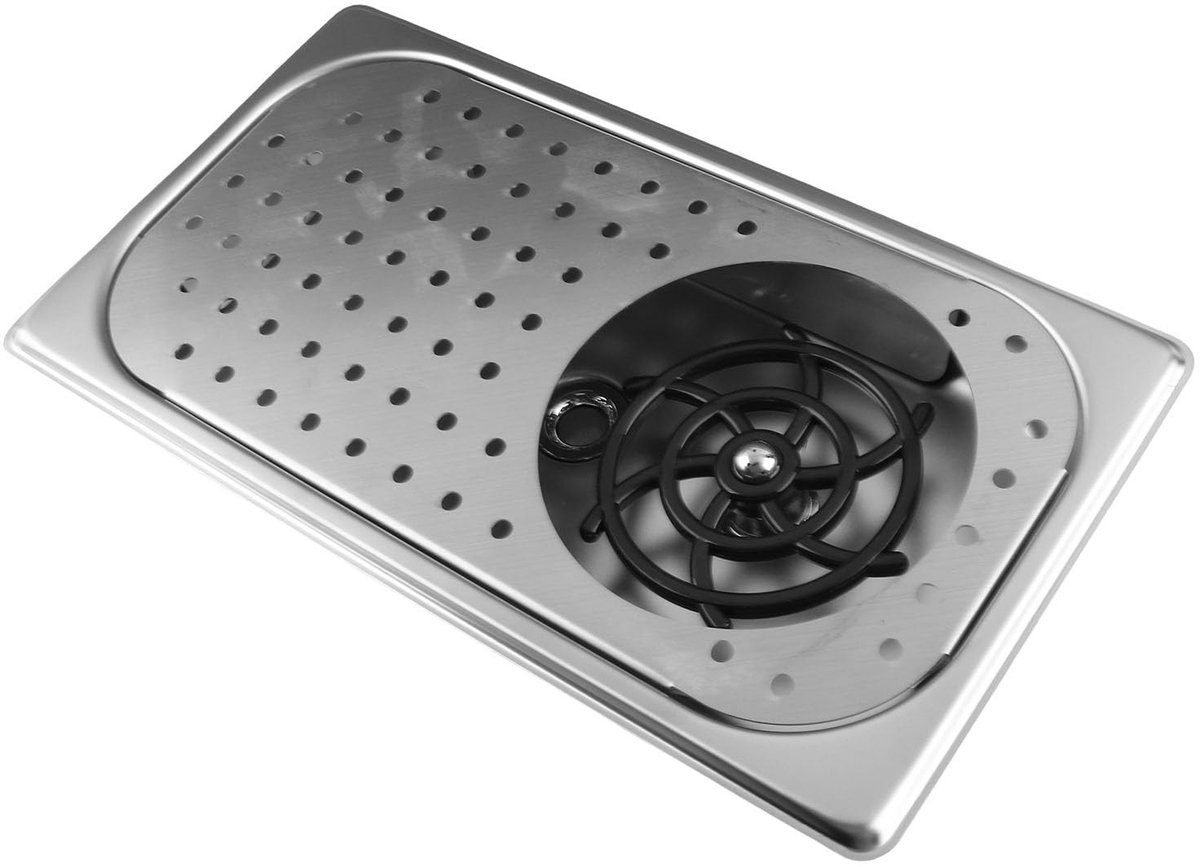 Dailygoods- Glazen Rinser Automatisch - Roestvrij Stalen Bekerwasser - Hogedruk Spoelbak - 360 Graden Afspoelen - Eenvoudige Bediening - Gezond Spoelen - Bekerwasmachine