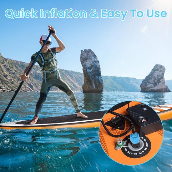 SUP Pomp Adapter - Ventiel Converter - Water Sporten - Hoge Druk Afdichting - 6 Stuks - Zwart — afbeelding 3