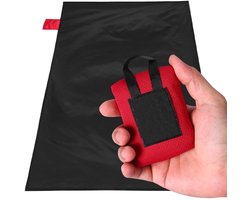 SnelShoppen - WeddHuis Mini Picnic Blanket, Ultra Light, Ultra-dun, Draagbare Stranddeken, Buiten Deken voor Picknick, Camping, Hiking (70x110cm, Zwar