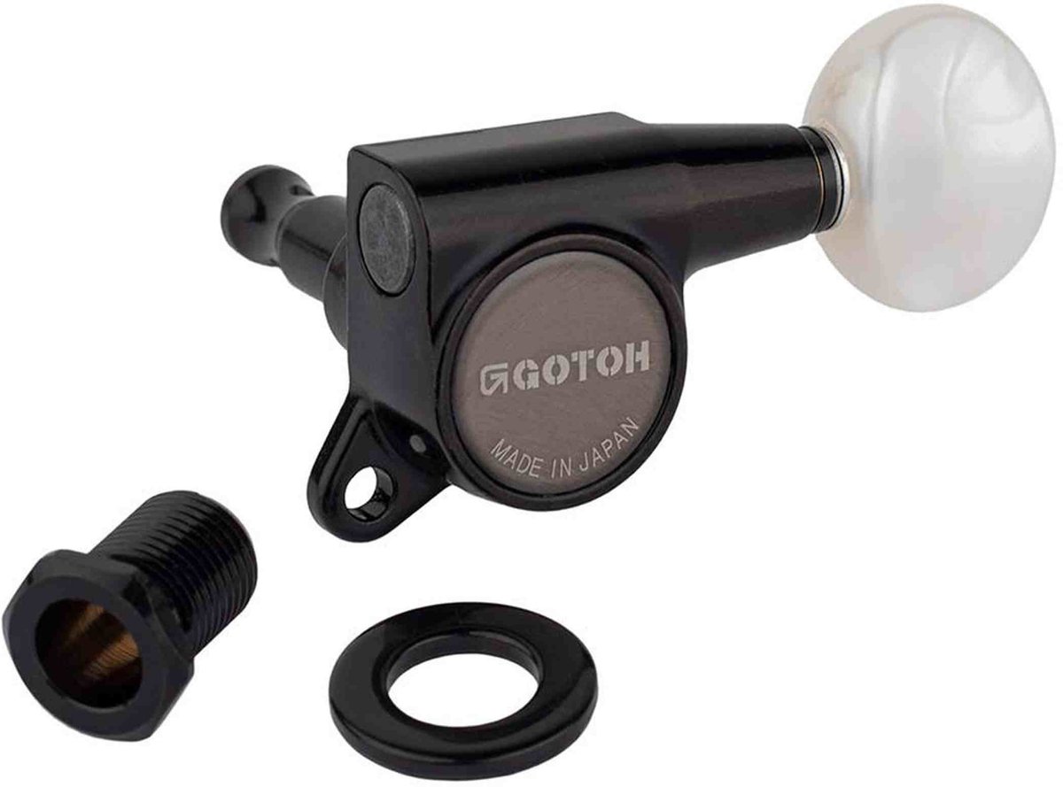 Gotoh GTH13991 SG381 stemmechanieken met Magnum Lock and 05PW knoppen, 6L, zwart