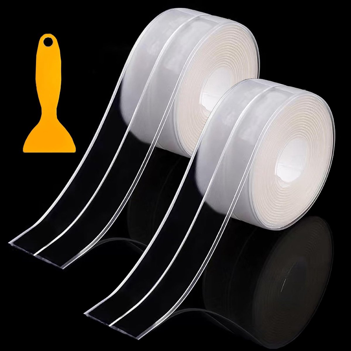 Dailygoods- Afdichtingstape Waterdicht - Waterdichte Tape - Afdichtingsband - Sanitairstrip - Transparante Tape - Voor Badkamer/Douchecabine