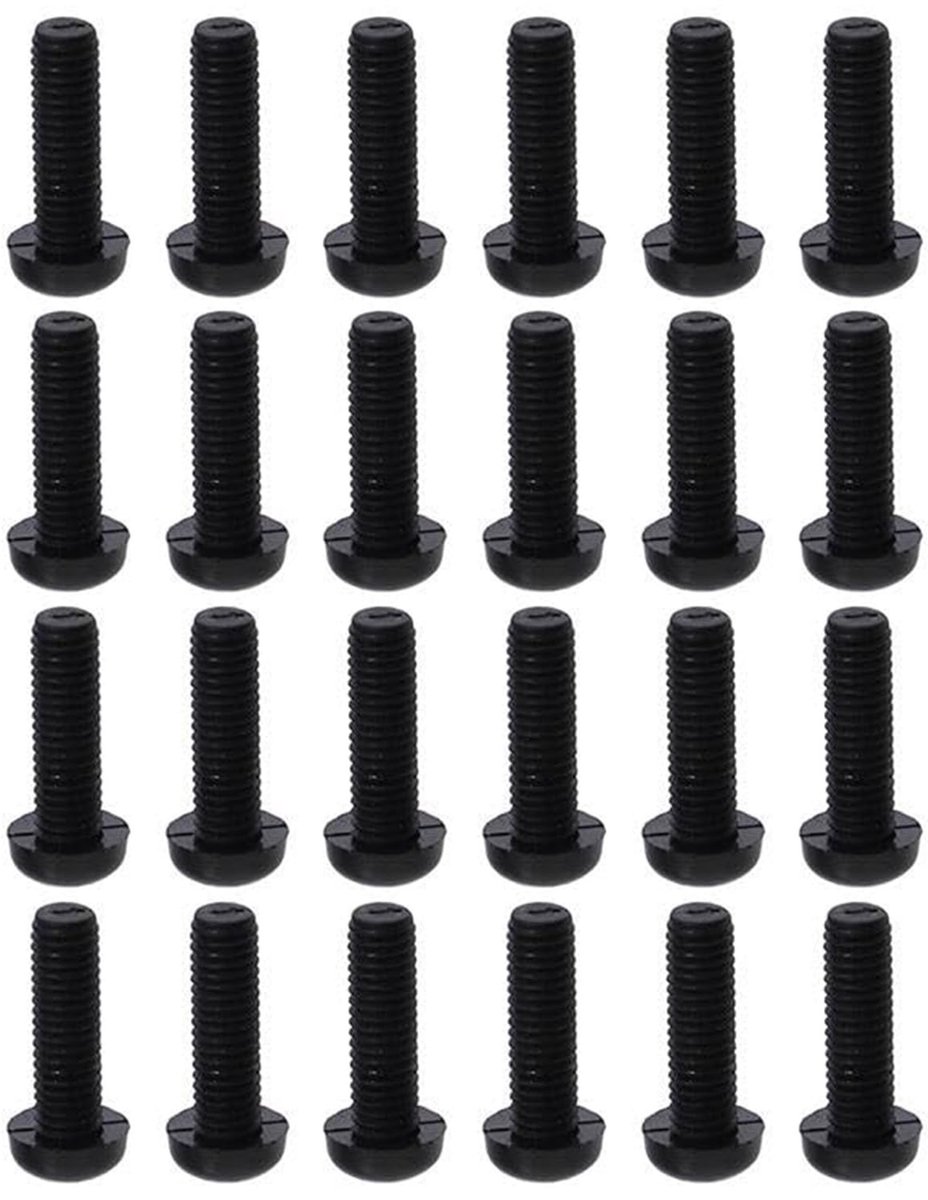 Dailygoods- Inbusschroeven 24-delige set - Nylon Moeren - Ronde Kopbouten - Versterkingen - Roestbestendig - Ideaal voor Natte Omgevingen - Schroeven