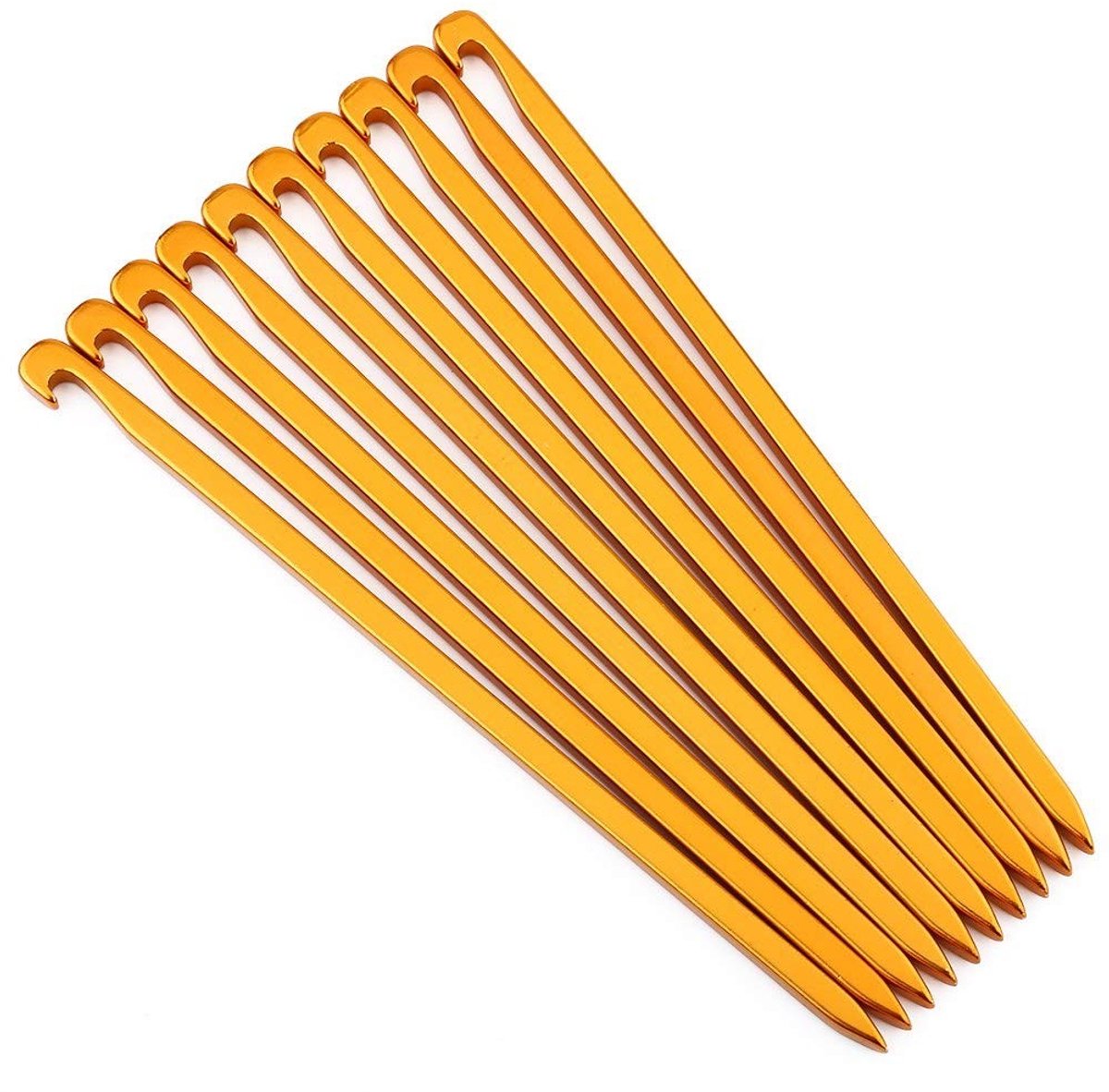 Dailygoods- Tentharingen Aluminium - 10 Stuks - Zware Tentpinnen - Antiroest - 16 cm - Stevige Bevestiging - Geschikt voor Buitengebruik
