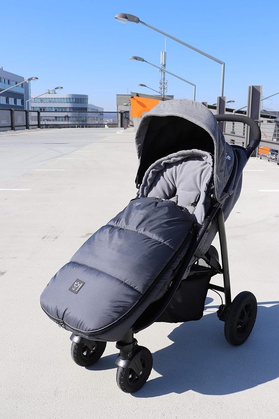 Voetenzak Kinderwagen - Baby deken - Warmte en Comfort - Afneembaar Bovenstuk - Universeel Geschikt - Antraciet — afbeelding 4