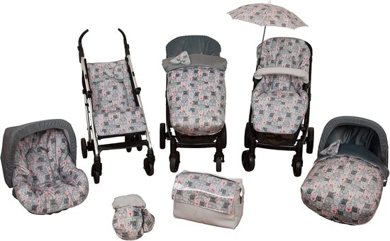Baby Voetenzak - Kinderwagen Dek - Warmte Tijdens Reis - Waterafstotend Fleece - 105 x 52 cm - Kittens — afbeelding 3