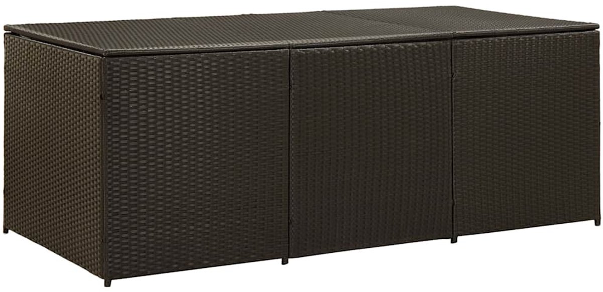 Tuinkist - Opbergbox voor buiten- Tuinbox - Opbergbox met kussen - weerbestendig - Bruin