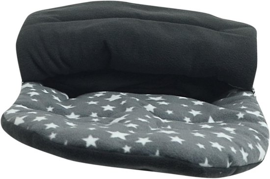 Voetenzak - Baby deken - Comfortabel reizen - Afneembare voetenzak - 46 x 40 cm - Grijs met sterren — afbeelding 4