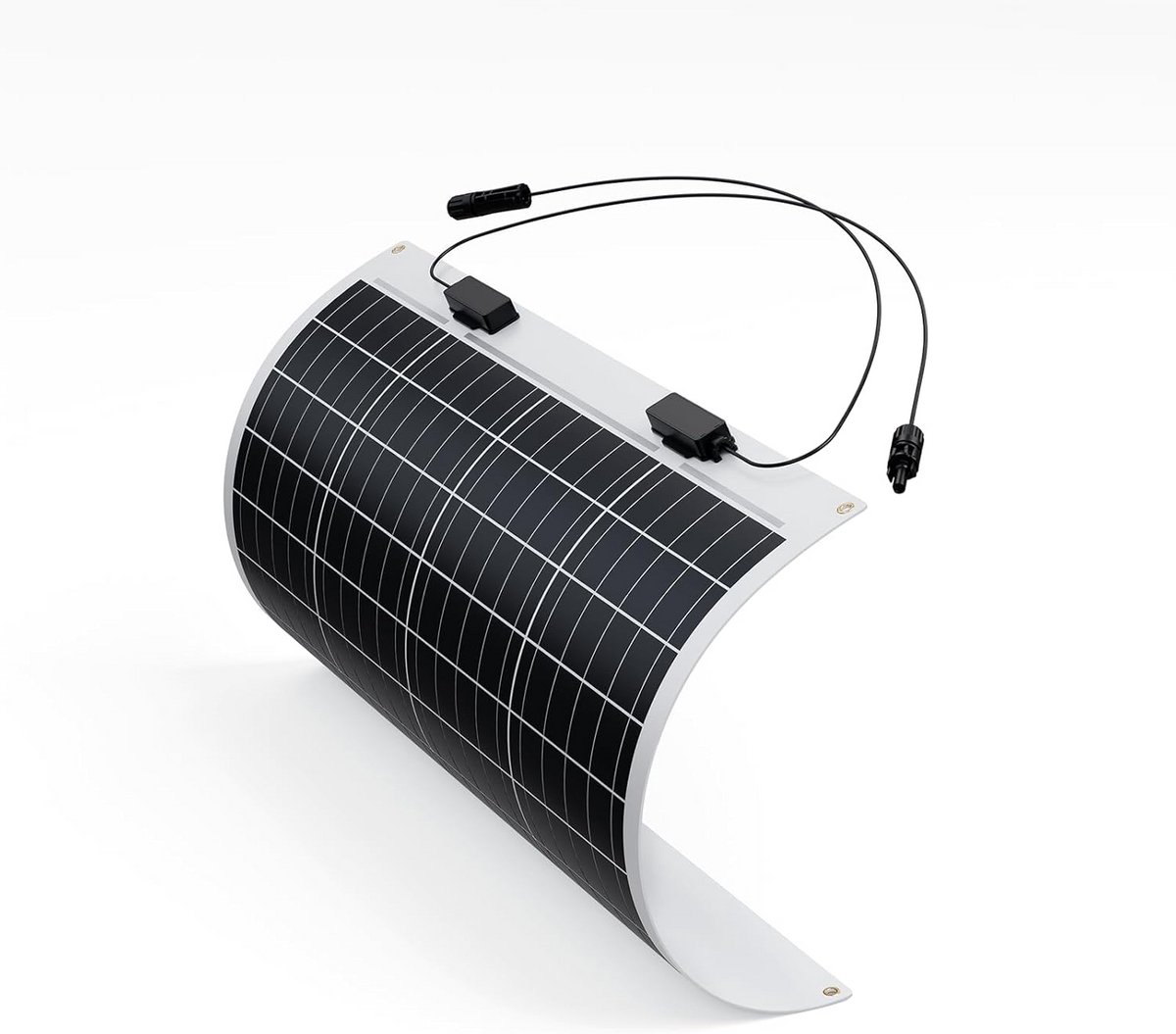 Flexibel Zonnepaneel - Monokristallijn Paneel - Energie Opwekken - Ultra Lichtgewicht - 50 Watt - Zwart