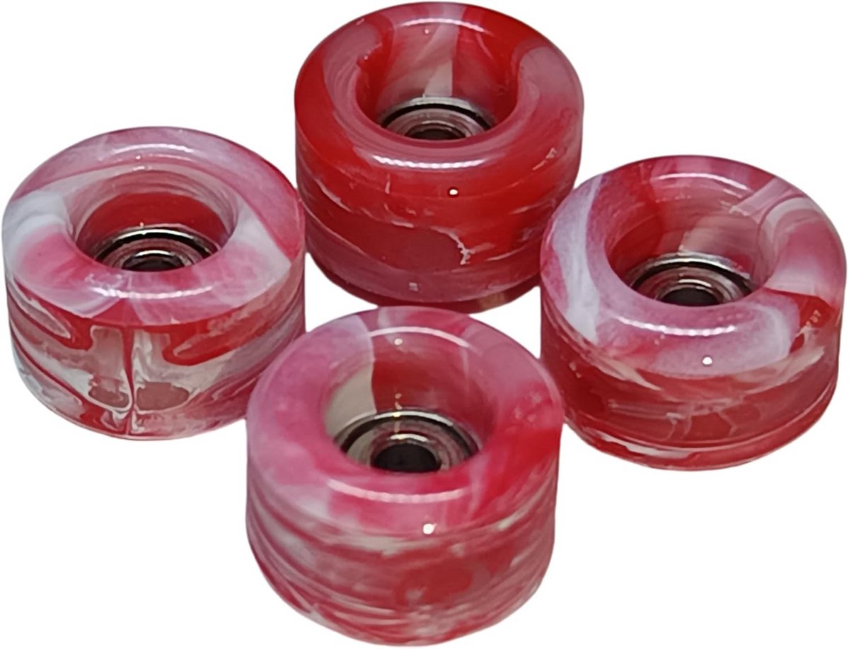 Vingerboard Wielen Skateboard Onderdelen Vingerboarden Oefenen Zachte Urethaan Grip 60D Hardheid Swirl