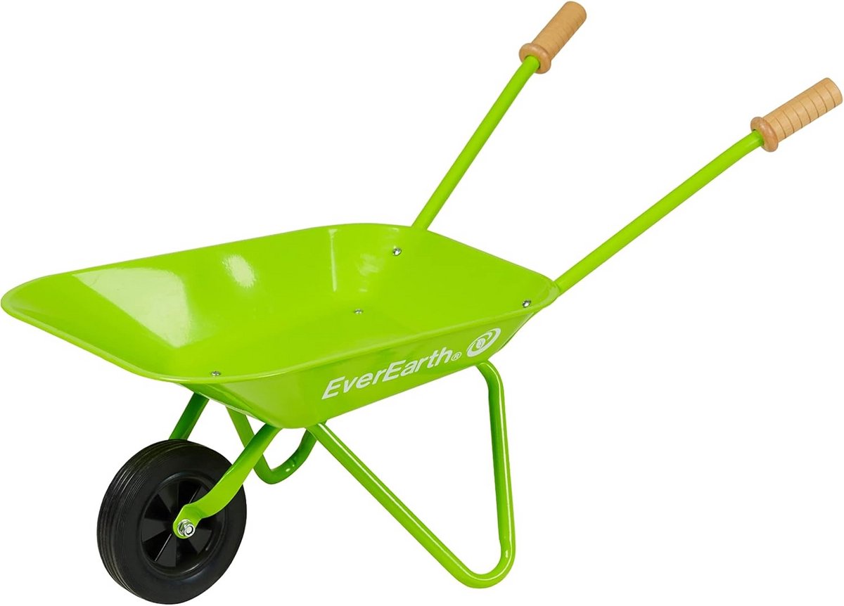 Kinder kruiwagen - Houten speelgoed - Tuinieren met kinderen - FSC gecertificeerd hout - 77 x 36 x 42 cm