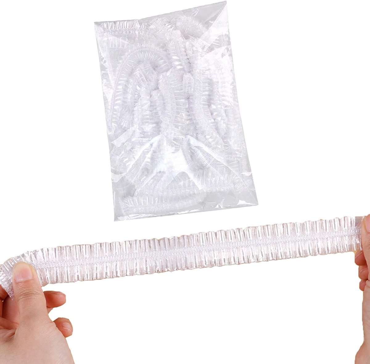 Dailygoods- Vershoudzakken 100 stuks - Herbruikbare Folie - Elastische Deksel - Voedselveilig - Duurzaam - Stof- en Opslagbestendig - Voedselafdekking