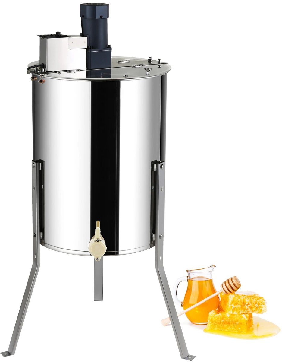 DIMICO - Bijenteelt Machine - Imker Apparatuur - Honingtrekker - Honingmachine - 140W - Honing Centrifuge - 4/8 Frames -