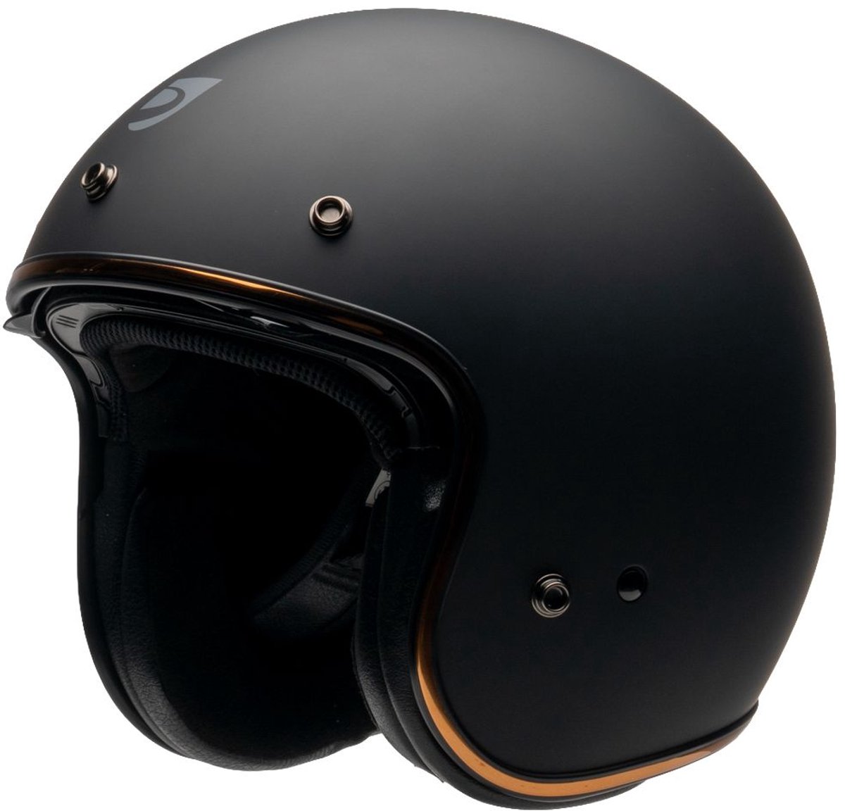 MOTOBLOUZ ELEMENT EVO Scooterhelm - Motorhelm - Jet Helm voor Vespa, Scooter, Motor Brommer & Snorfiets - Zwart - XS