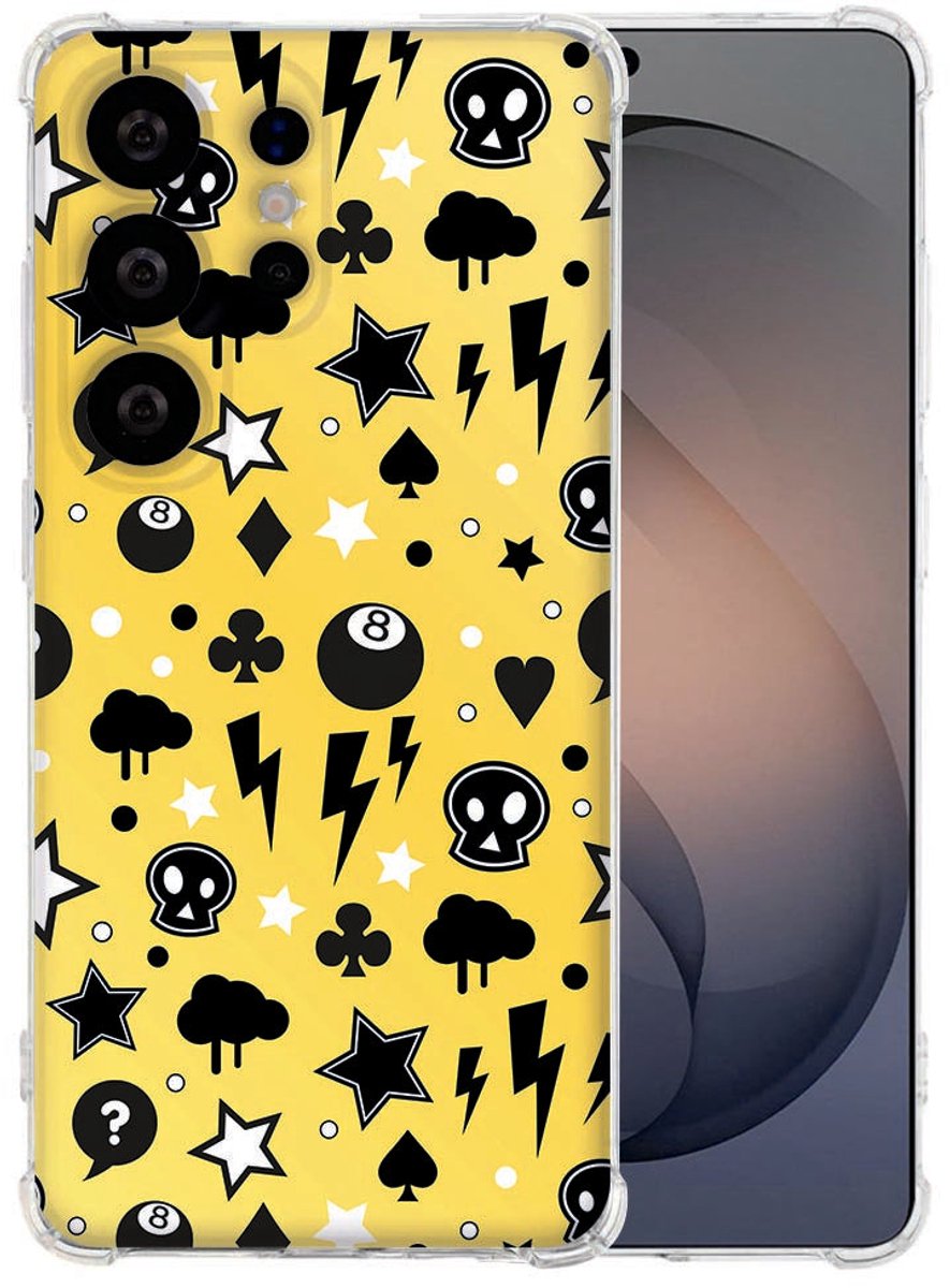 TPU Back Cover Samsung Galaxy S26 Ultra Punk Yellow Valbestendig