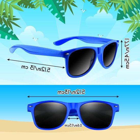 8 Kinderzonnebrillen Set - Partijtassen Vuller, Zomer & Strandfeest Accessoires van Merkloos — afbeelding 3
