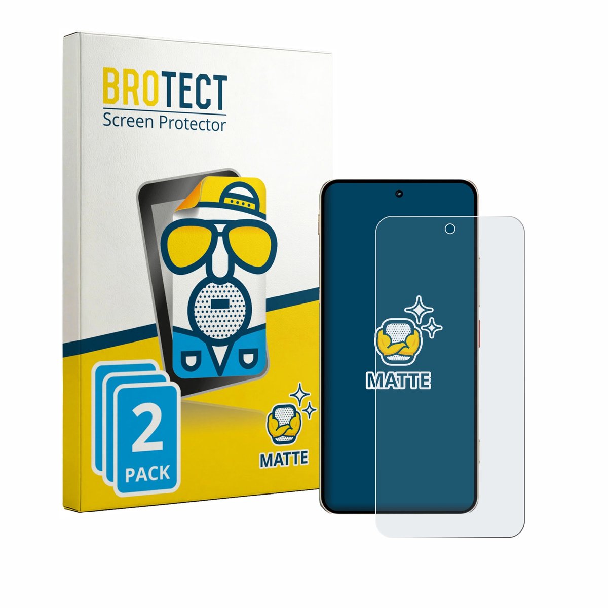 BROTECT - Screenprotector voor ZTE Nubia Focus 2 Ultra - Folie Beschermfolie matte 2 Stuks