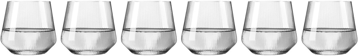 Ritzenhoff Waterglazen - 6 Stuks - Kristalglas - 420 ml - Luxe Drinkglazen voor Water, Limonade, Sap & Cocktails - Geschikt voor de Vaatwasser - Transparante Tumbler Glazen - Made in Germany