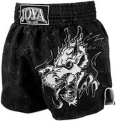 Joya Dragon Kickboks Broekje - Zwart - Wit (Beschikbaar in verschillende maten)