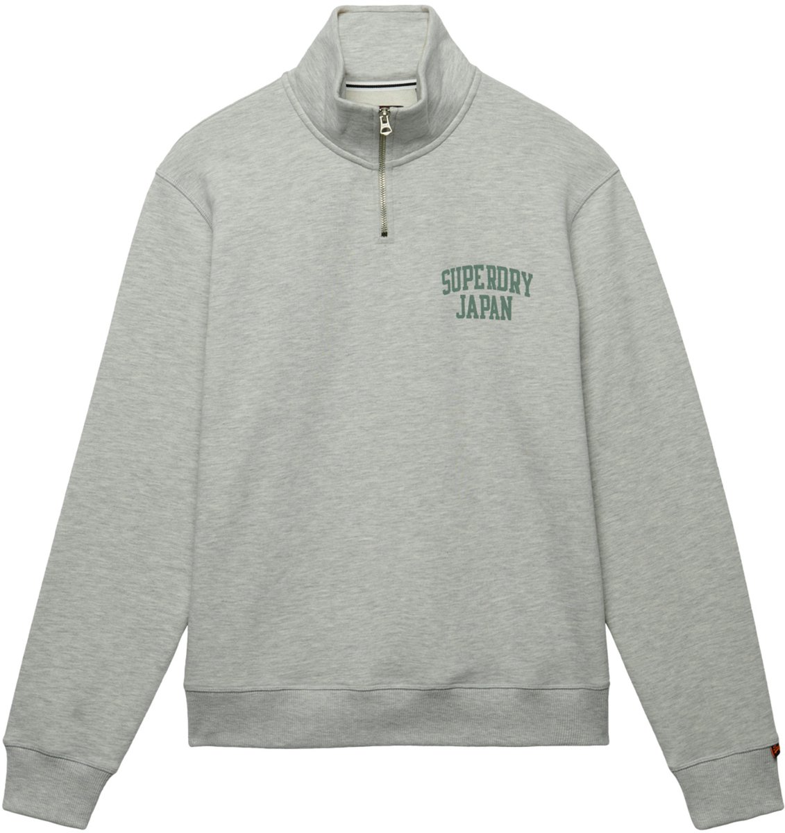 Superdry Ath Essentiele Half Zip Heren Grijs