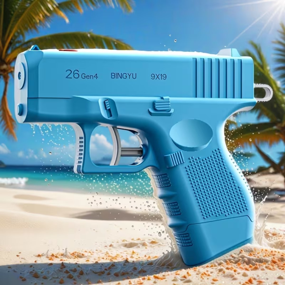 Lot De 2 Pistolets à Eau Bidirectionnels – Prank Gun Double Face – Bleu Et Rose – Jeu De Piscine Été